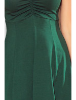 Šaty s výstrihom Numoco BETTY - zelené