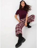 Dámske nohavice LK SP 509097 2.35P bordová - FPrice Dámske nohavice LK SP 509097 2.35P bordová - FPrice