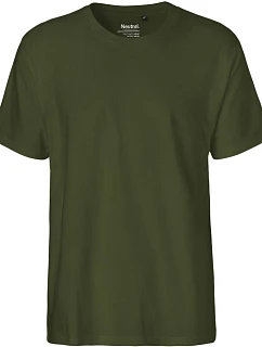 Neutral O 60001 Pánske tričko z hrubej biobavlny 77.6001 military