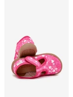 Kapcie Barefoot Dziewczęce W Serduszka Na Rzep Milami Fuksja Talirae