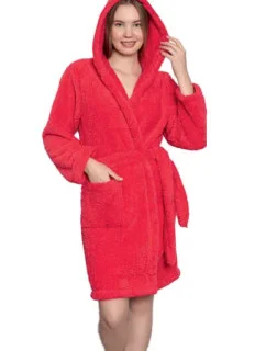 Dámsky župan 3014 červený - CoCoon