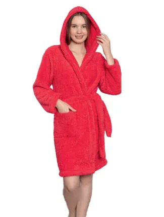 Dámsky župan 3014 červený - CoCoon