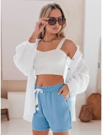 Dámske šortky NOT TOMORROW blue FashionStreet SY0446 Dámske šortky NOT TOMORROW blue FashionStreet SY0446