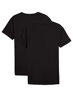 Pánske tričko Puma Everyday Crew Neck Tee, 2 ks, čierne, 947245 01 Pánske tričko Puma Everyday Crew Neck Tee, 2 ks, čierne, 947245 01