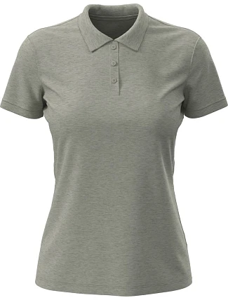 Stedman Lux Polo Women Dámske piqué polo „Lux“ 05.9160 šedá melírovaná Stedman Lux Polo Women Dámske piqué polo „Lux“ 05.9160 šedá melírovaná