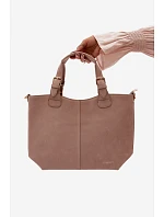 Bežová kabelka z imitace semiše Clarette