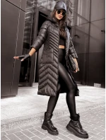 Dámska prešívaná bunda RUNWAY FLAIR black FashionStreet TY3889z