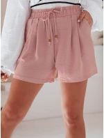 Dámske látkové šortky SUMMER TRIP pink FashionStreet SY0437 Dámske látkové šortky SUMMER TRIP pink FashionStreet SY0437