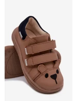 Kožené dětské polobotky Barefoot s Medvídkem Bartek Béžové Kožené dětské polobotky Barefoot s Medvídkem Bartek Béžové