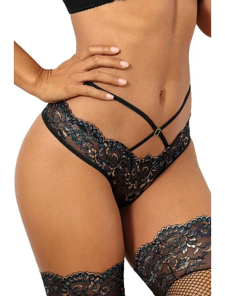 Dámske tangá V-10368 black - Axami