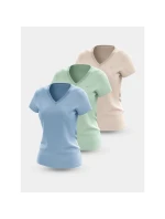 Dámske tričko (SET 3 tričiek) 4F 4FWSS25TTSHF3098-90S