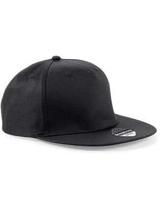 Beechfield B 610 5-panelová snapbacková čiapka 53.0610 čierna Beechfield B 610 5-panelová snapbacková čiapka 53.0610 čierna