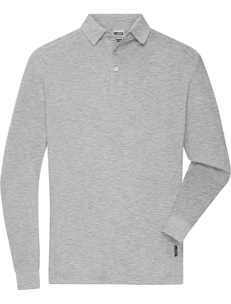Daiber JN 1842 Pánske pracovné polo s dlhým rukávom z piké 02.1842 šedá melírovaná Daiber JN 1842 Pánske pracovné polo s dlhým rukávom z piké 02.1842 šedá melírovaná