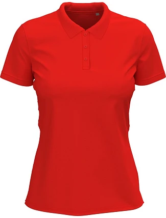 Stedman Stretch Polo Women Dámske elastické polo tričko z hrubej bavlny 05.9740 šarlátovo červené Stedman Stretch Polo Women Dámske elastické polo tričko z hrubej bavlny 05.9740 šarlátovo červené