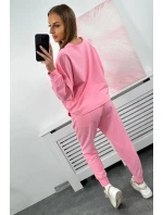 Set 2dielna mikina + nohavice svetlo ružová