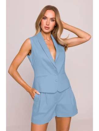 M859 Džínsová vesta - svetlomodrá