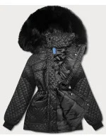 Dámska prechodná bunda oversize čierna (ag6-27) Dámska prechodná bunda oversize čierna (ag6-27)