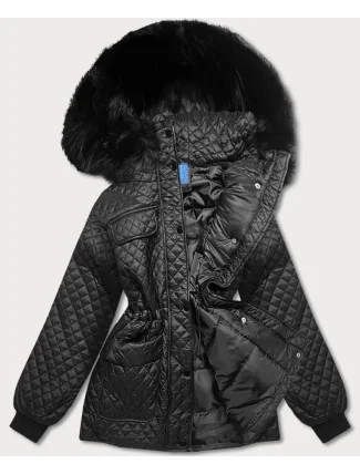 Dámska prechodná bunda oversize čierna (ag6-27) Dámska prechodná bunda oversize čierna (ag6-27)