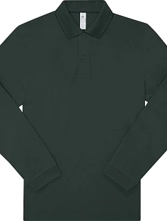 B&C My Polo 180 LSL Piqué – polokošeľa s dlhým rukávom 01.U425 tmavý les