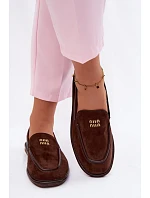 Dámské ploché mokasíny Vinceza 62271 Čokoládové