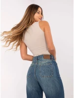 Nohavice D80018BB62456D285 tmavomodré