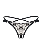 Dámske magické tangá Vila Blanes Crotchless tangá beige - Obsessive Dámske magické tangá Vila Blanes Crotchless tangá beige - Obsessive