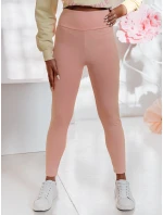 Dámske legíny s vysokým pásom SOFLEGG pink FashionStreet UY2513