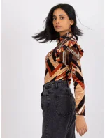 Blúzka DHJ BZ 6533C 1.81P čierna a béžová