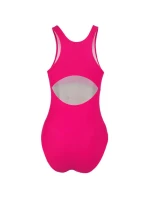 Dámske jednodielne plavky Katie Dark Pink with Grey - Crowell