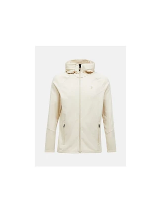 Mikina PEAK PERFORMANCE M Rider Essentials Zip Hood, piesková Mikina PEAK PERFORMANCE M Rider Essentials Zip Hood, piesková
