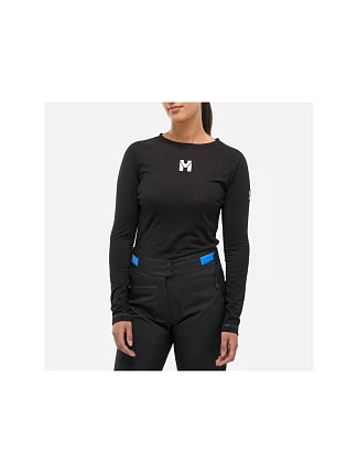 Dámske tričko MILLET Trilogy Wool Ts Ls W, čierne