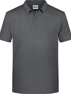 Daiber 8010 Pánske polo tričko z bio bavlny 02.8010 black heather