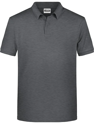 Daiber 8010 Pánske polo tričko z bio bavlny 02.8010 black heather Daiber 8010 Pánske polo tričko z bio bavlny 02.8010 black heather