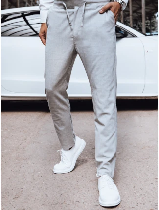 FashionStreet pánske svetlosivé chino nohavice UX4415