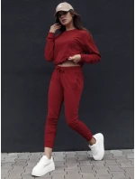 Dámske tepláky FITS burgundy FashionStreet UY2304