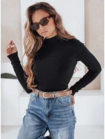 Dámsky sveter s polovičným rolákom TARLENA black FashionStreet MY2483