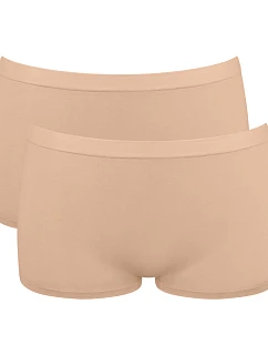 Dámske nohavičky GO Sense Short 2P - BROWN - béžová 1195 - SLOGGI