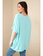 Oversize blúzka s príveskom mint Oversize blúzka s príveskom mint