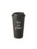 TEXT NA PŘÁNÍ - černý termohrnek 475 ml