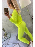 Tepláková súprava žltá neónová