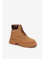 Ocieplane Trapery Damskie Na Zamek Camel Selinda