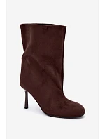 Dámske vysoké topánky typu Slouchy v čokoládovej farbe od Penrose Dámske vysoké topánky typu Slouchy v čokoládovej farbe od Penrose