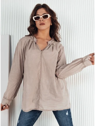 Dámske tričko NEBREDA beige FashionStreet DY0390