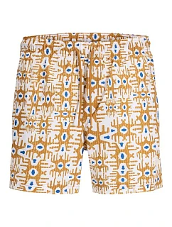 Jack&Jones pánske plavky JPSTMAUI SAND MATURE SWIM SHORTS 12291428 BUCKTHAM BROWN