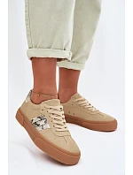Dámske tenisky z hadej kože Big Star TT274298 Beige Dámske tenisky z hadej kože Big Star TT274298 Beige