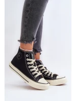 Trampki Damskie Wysokie Big Star NN274283 Czarne