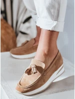 Dámske ľahké mokasíny na platforme MOCCKO khaki FashionStreet ZY0715