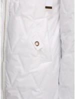 Dámska prešívaná prechodná bunda biela FashionStreet TY5564 Dámska prešívaná prechodná bunda biela FashionStreet TY5564