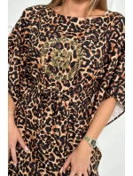 Panther bat šaty béžovej