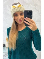 Dámska čiapka Ofelia K349 beige